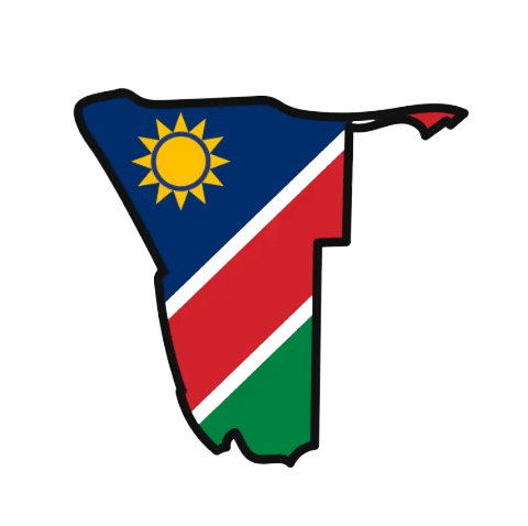 Outline map of Namibia